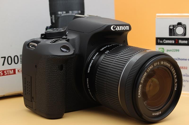 ขาย CANON EOS 700D + Lens 18-55mm IS STM สภาพสวย เครื่องอดีตประกันร้าน เมนูไทย ชัตเตอร์ 8,xxx รูป จอทัชสกรีน จอติดฟิล์มแล้ว ใช้งานเต็มระบบทุกฟังก์ชั่น อุปก